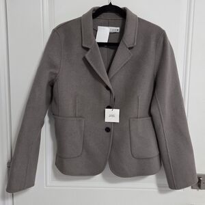 NWT - Zara ZW Collection Wool Blended Double Faced Fitted Blazer - Size XL, XXL
